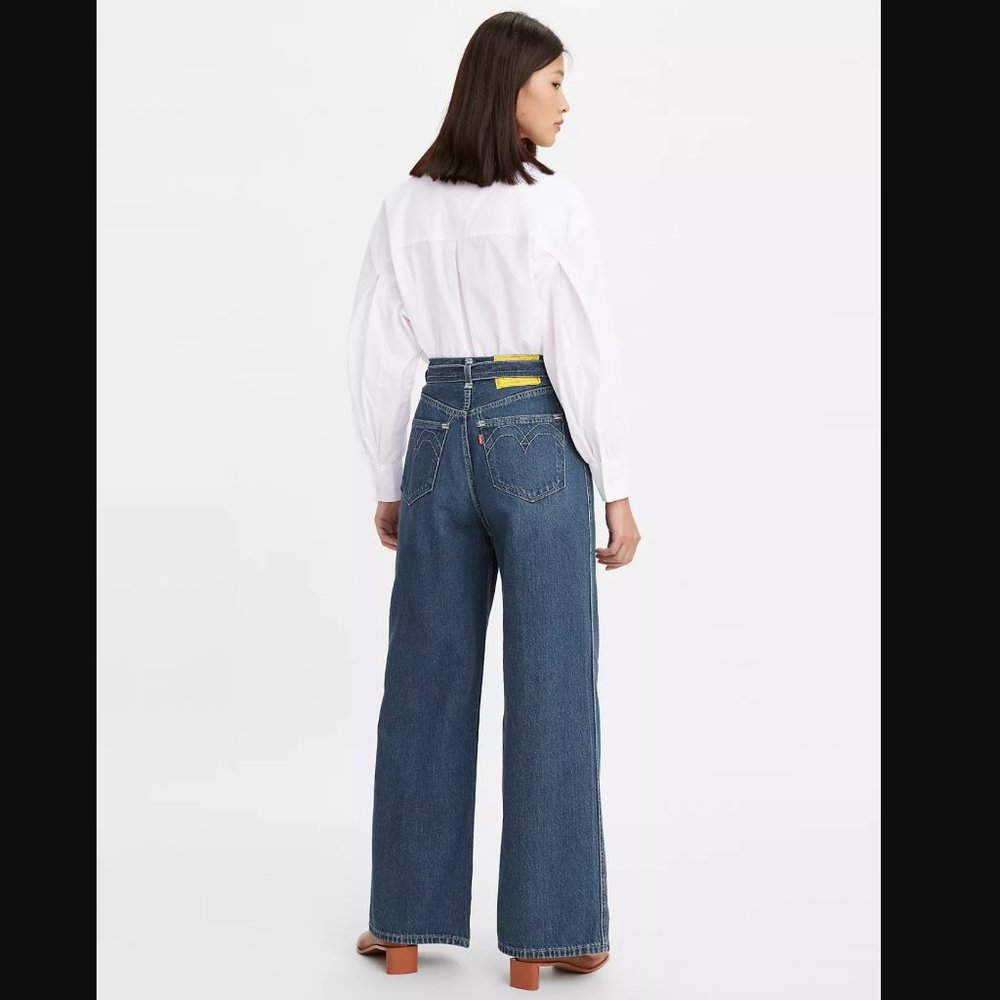 Levi's Red - Premium Denim - Loose Wide Leg Jeans Baggy 25x30 ~NWT - Picture 11 of 12